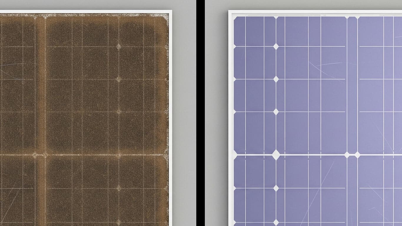 Gallium surface undergoing laser cleaning showing precise contamination removal