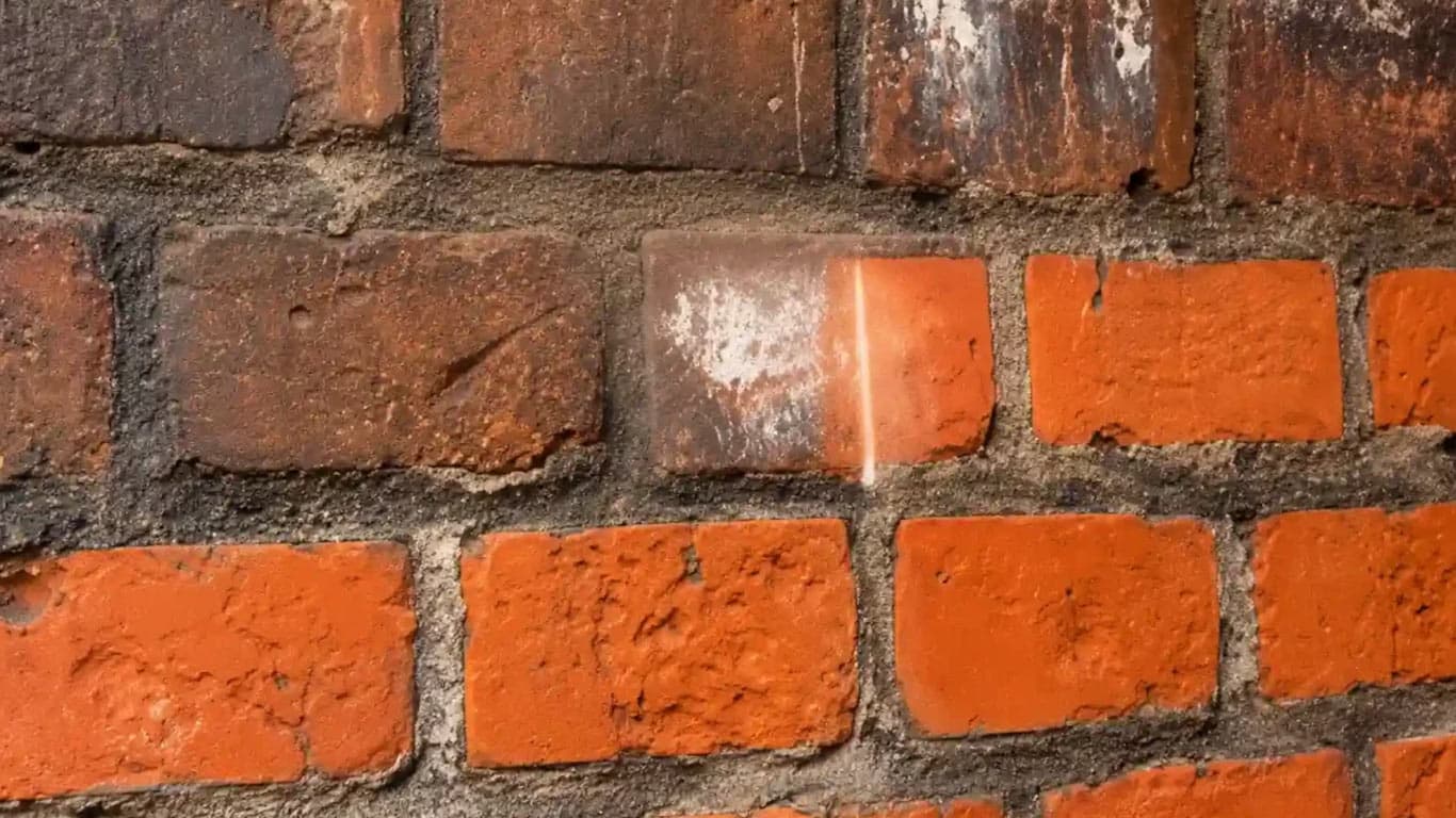 Laser cleaning historic masonry restoration revealing original stone beneath contamination