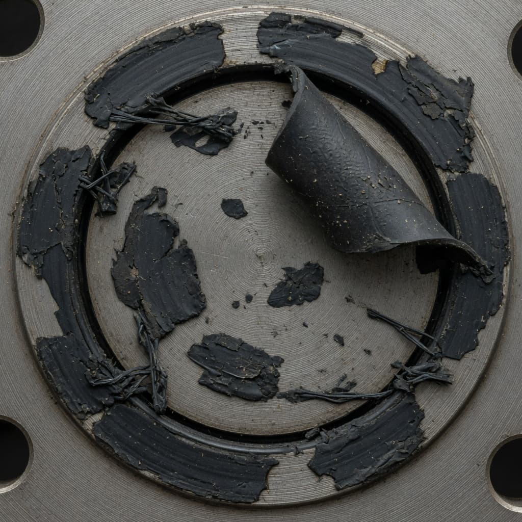 Gasket Residue image for contaminants
