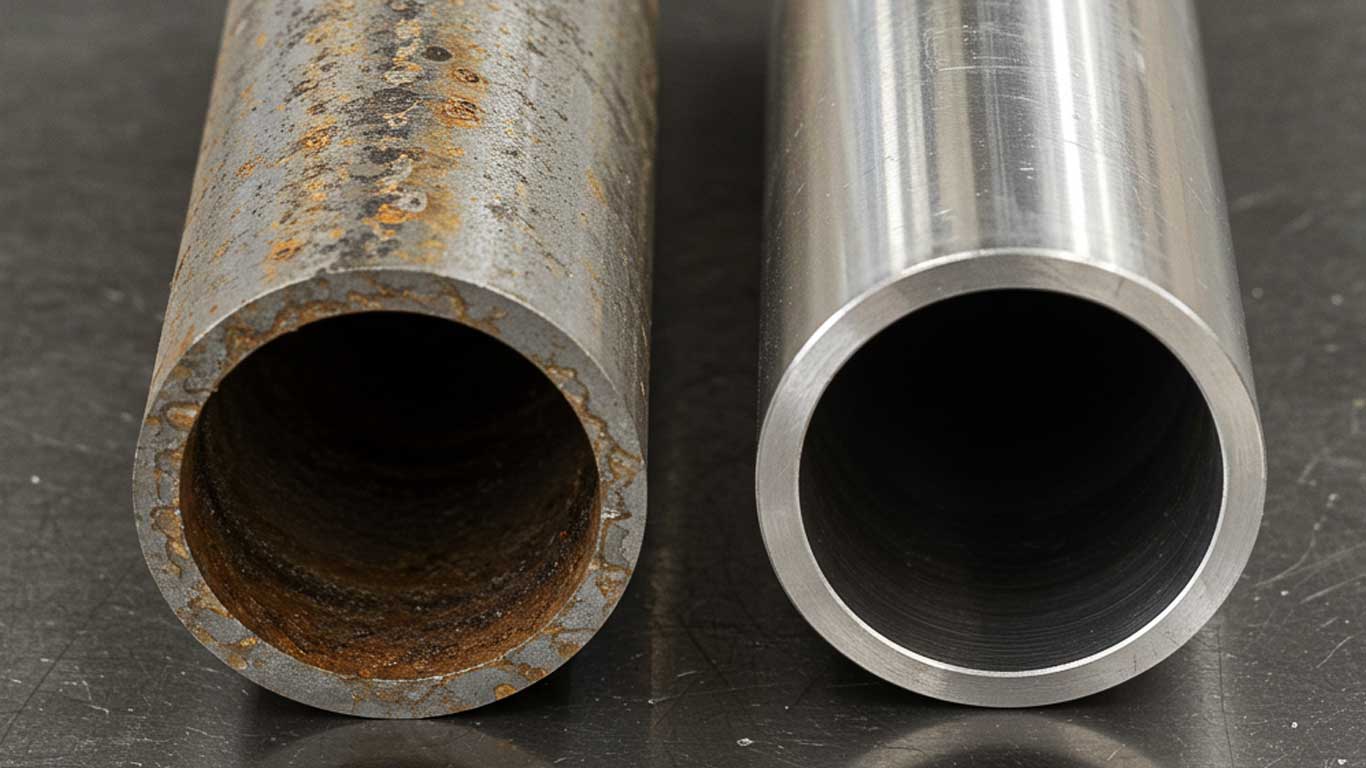 Aluminum surface prepared by laser cleaning